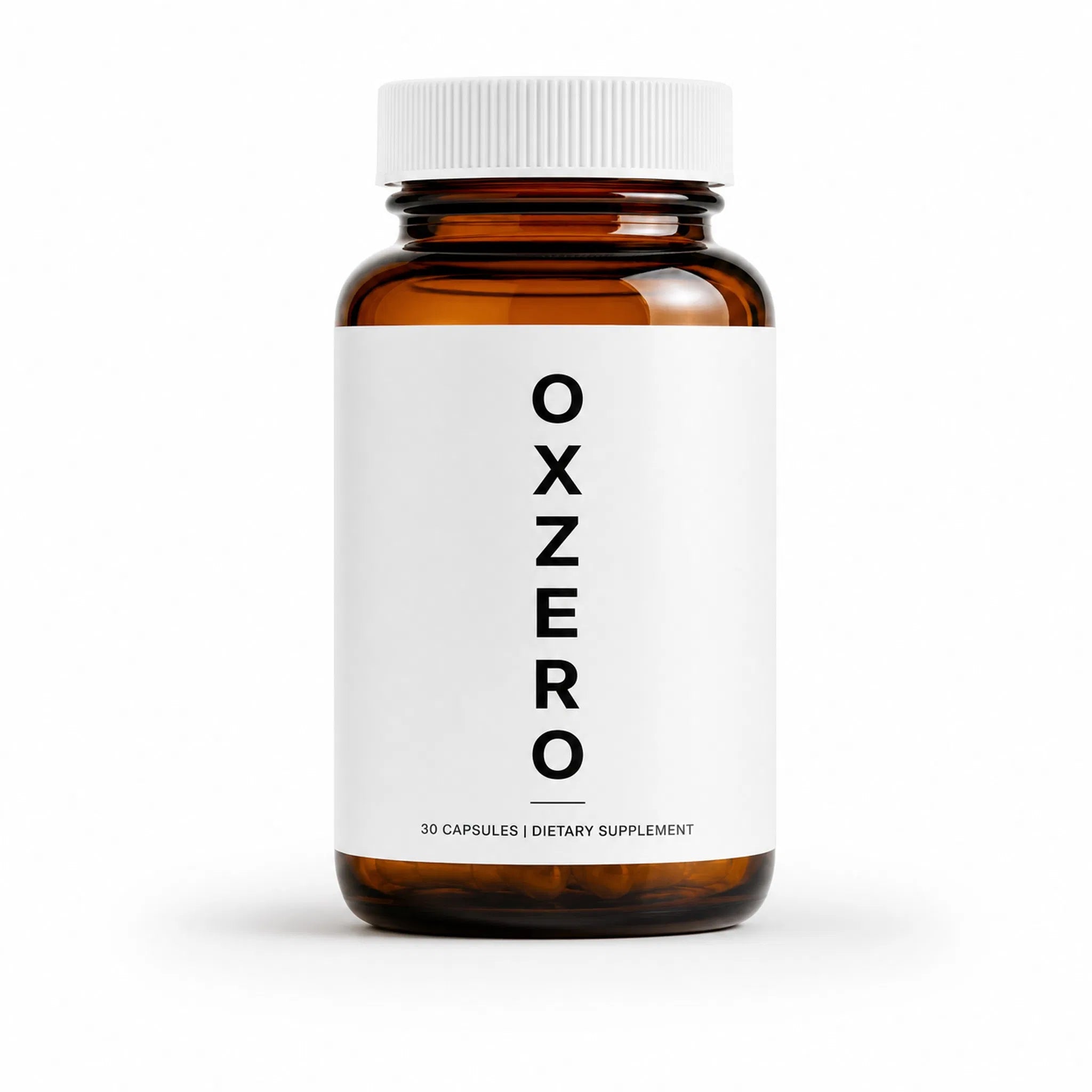 OXZERO Supplement Bottle 30 Day Supplement. Contains 30mg Ergothioneine 25mg Hydroxytyrosol